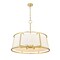 Z-Lite Lenyx Pendant Chandelier, 8-Light, 32 In.W x 32 In.L x 27.5 In.H, Rubbed Brass/White 1935-32RB - alternate 2